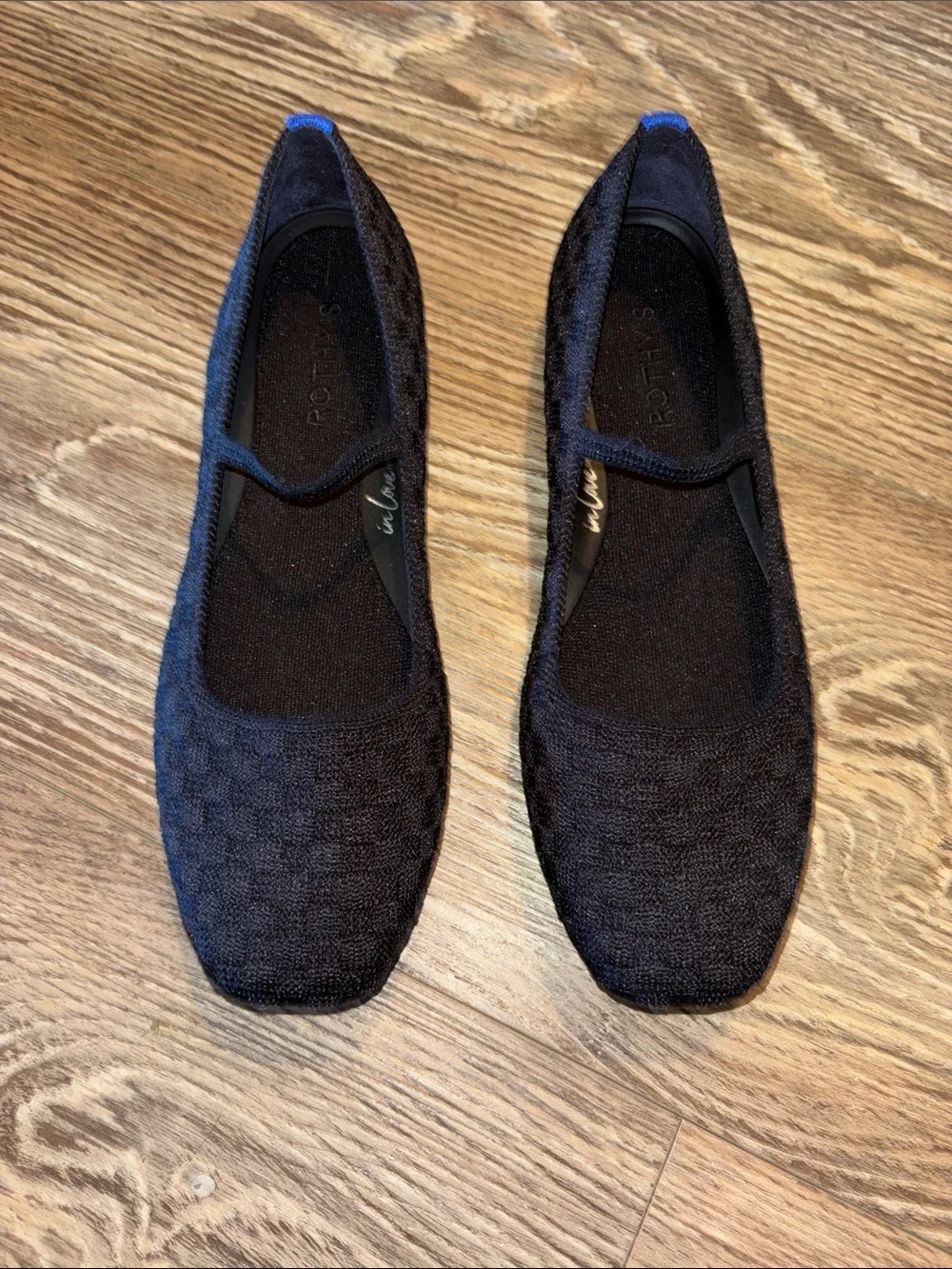 Rothy's Black The Max Square Mary Jane flats,  Women's 10.5 NWOT